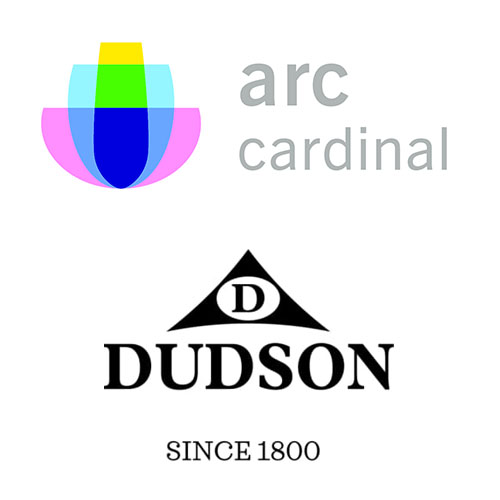 A group of logos for dudson and arc cardinal.
