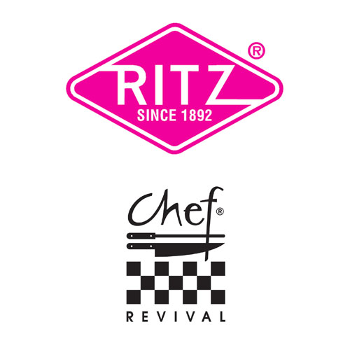 A logo of ritz and chef revival